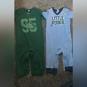 Okie Dokie One Piece Set Bundle - blue and green